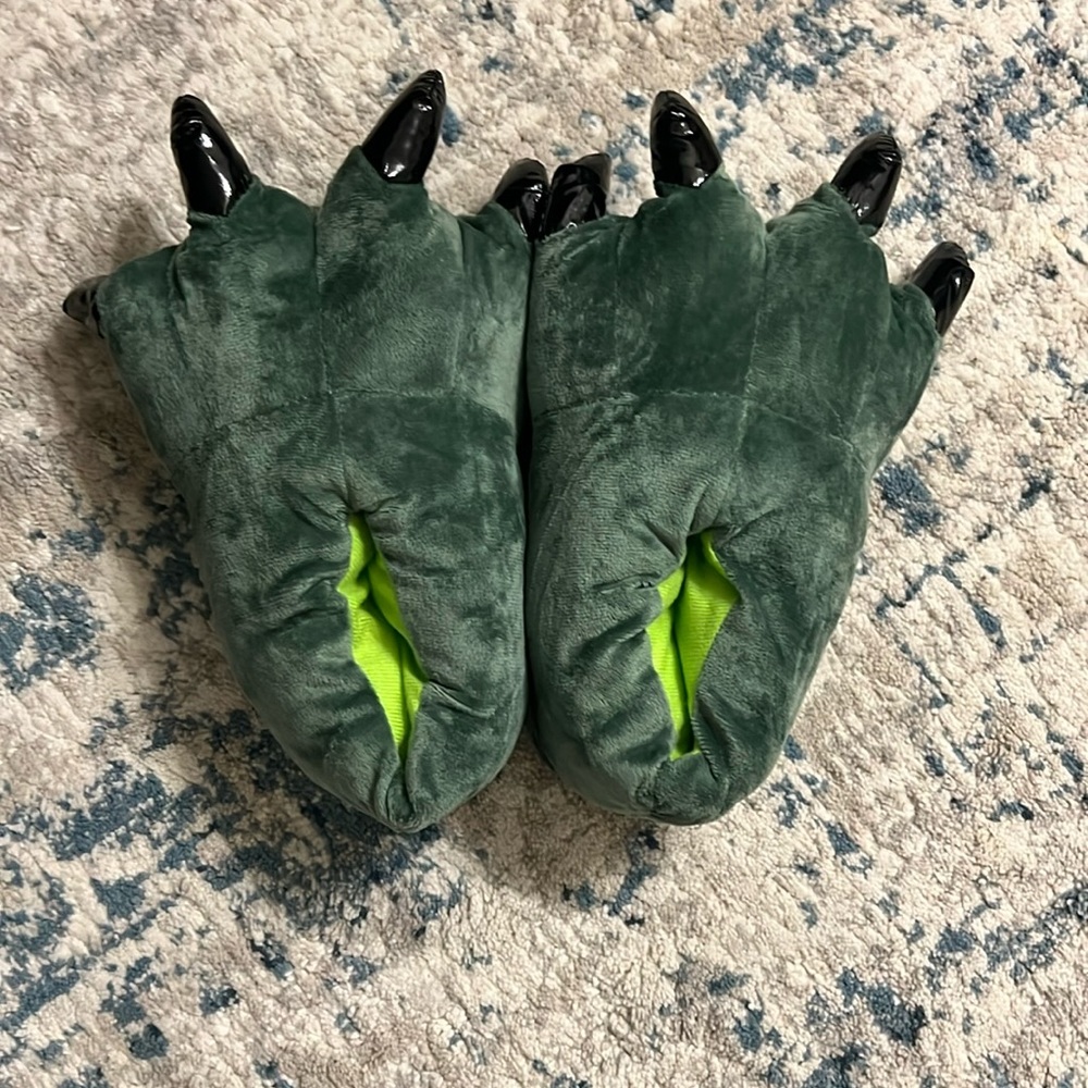 Dinosaur slippers